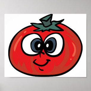 Poster de rosto de tomate