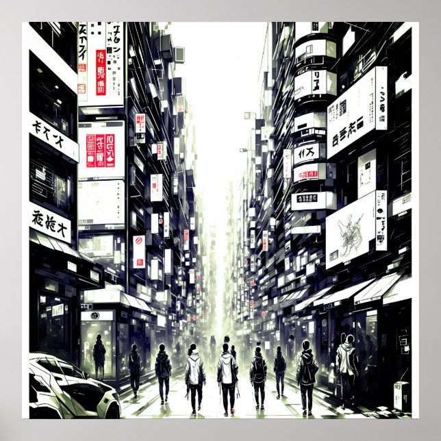 Poster de rua de Tóquio (Frente)