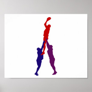 Poster de Rugby Lineout