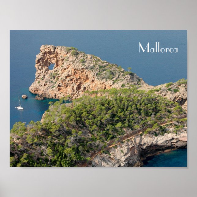 póster de Sa Foradada na ilha de Mallorca (Frente)
