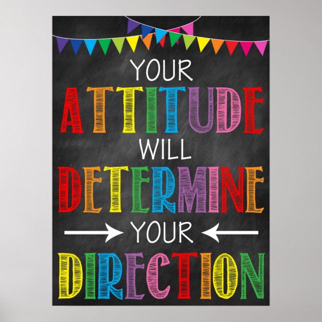 Poster de Sala de Atitude Positiva (Frente)