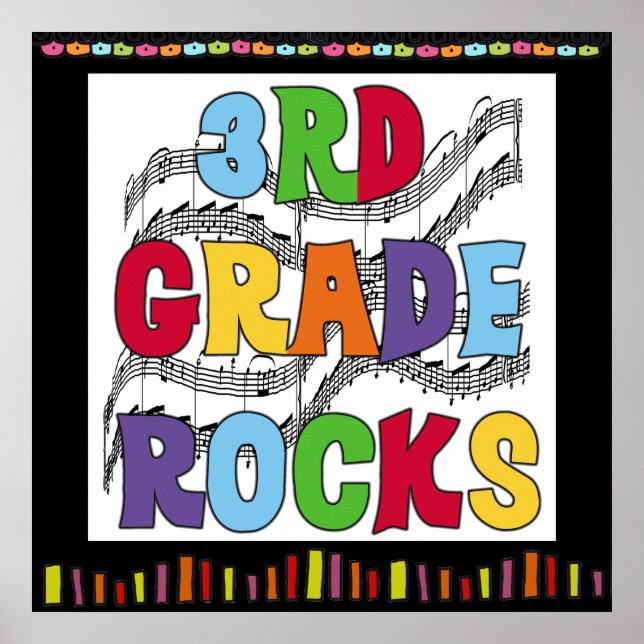 poster de sala de aula de Rocks de 3º grau (Frente)