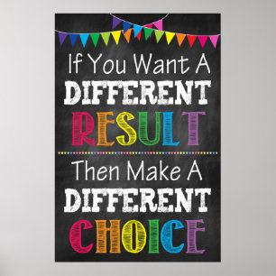 Poster de sala de aula motivacional