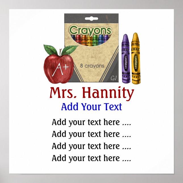 Poster de sala de aula por SRF (Frente)