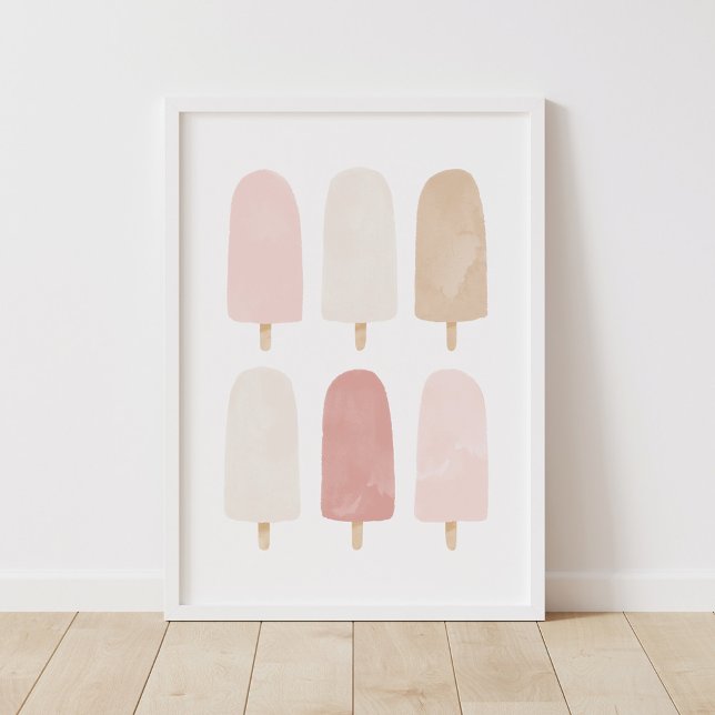 Poster de Sala de Meninas com Picolé em Aquarela N (Criador carregado)