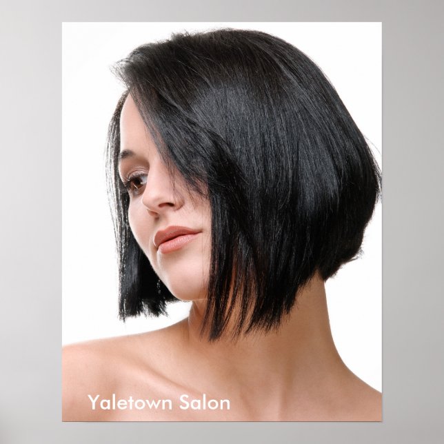 Poster de Salão de Cabelo Modelo Feminino (Frente)