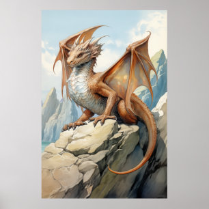 Poster de Salto de Knucker Dragon Maiestoso