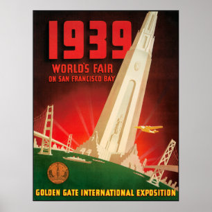 Póster De San Fransisco feira 1939 de mundos
