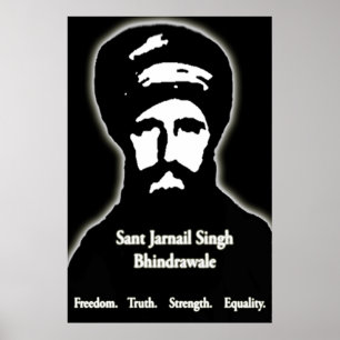 Poster de Sant Jarnail Singh Bhindrawale