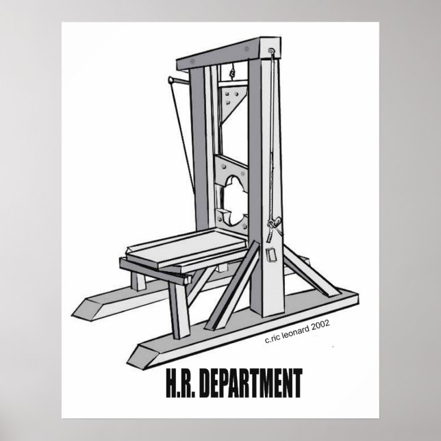 Poster de Sátira de Recursos Humanos (Frente)