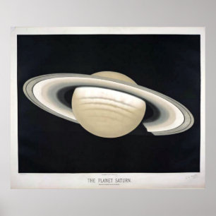 Poster de Saturn do vintage