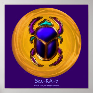 Poster de Scarab Egípcio Antigo