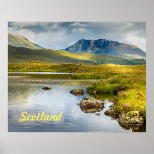 Poster de Scottish Highlands na Escócia.