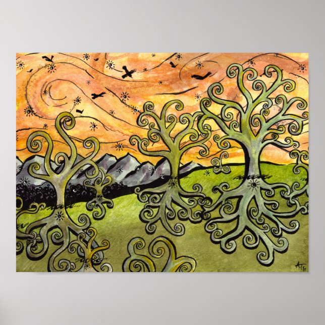 Poster de sementes de mostarda (Frente)