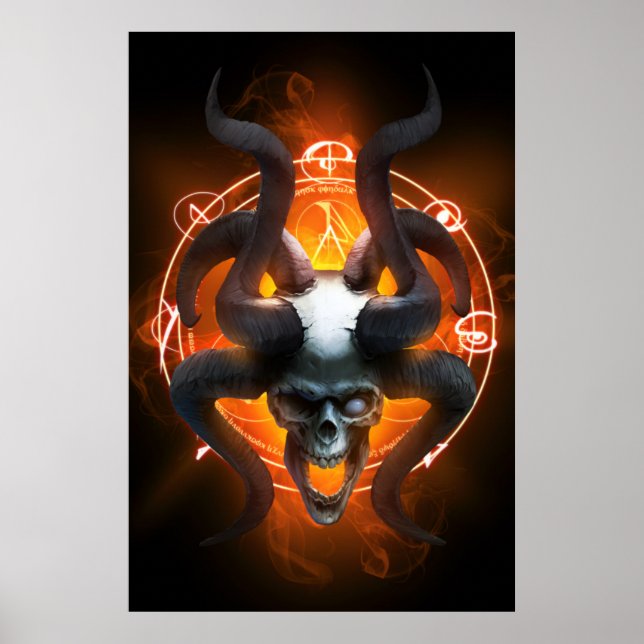 Poster de Semibrilho do crânio arcana (Frente)