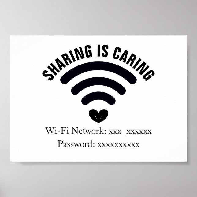 Poster de Senha WiFi (Frente)