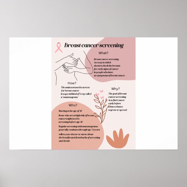 Poster de sensibilização para a despistagem do can (Frente)