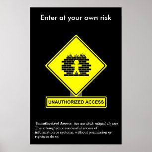 Poster de Sensibilização para a Segurança de Acess