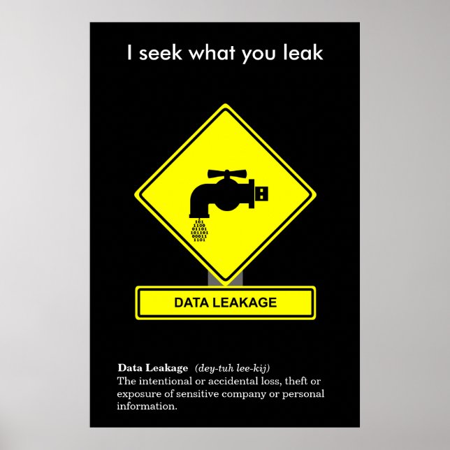 Poster de Sensibilização para a Segurança de Fugas (Frente)
