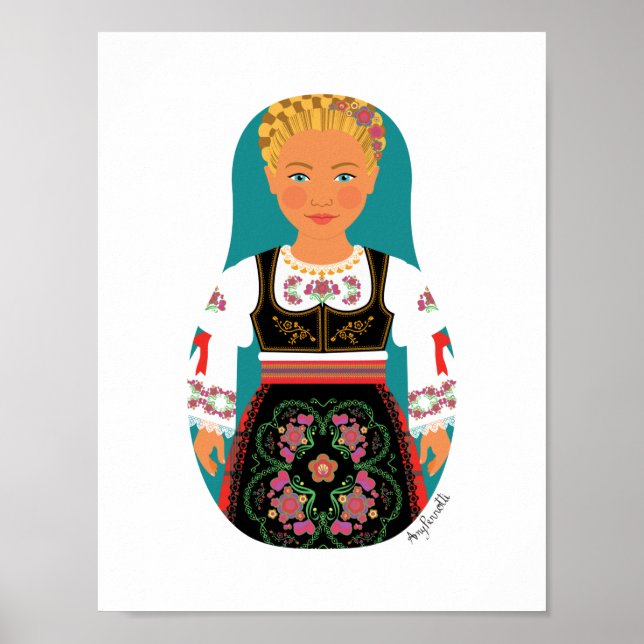 Poster de Serb Blonde Matryoshka (Frente)