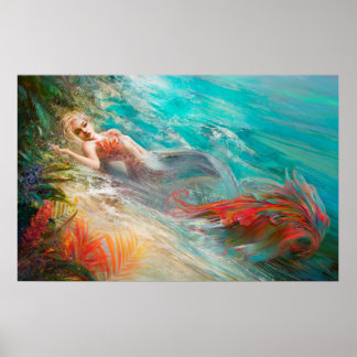 Poster de sereia de Trouvaille