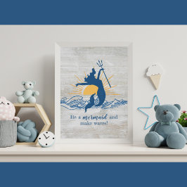 Poster de Sereia Inspiracional Joyful