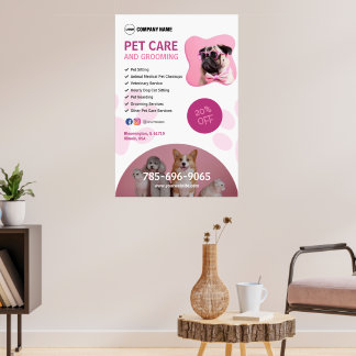 Poster de Serviços de Pet Care