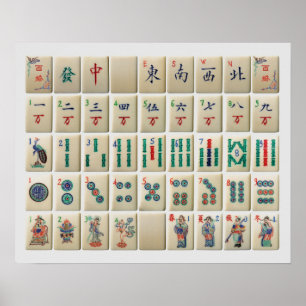 Poster de set Mah-Jong