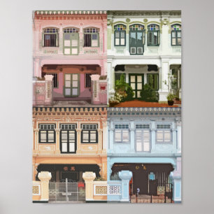 Poster de Shophouses peranakan