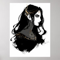 Poster de Silhueta de Cavalo Gracioso