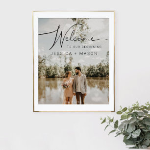 Poster de Sinal de Boas-vindas com Foto