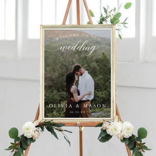 Poster de Sinal de Boas-vindas do Casamento com Ph