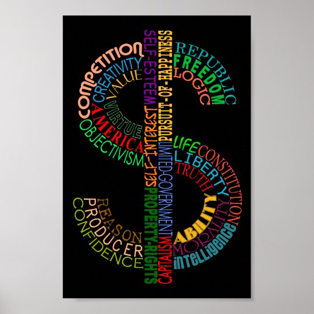 Poster de Sinal de Dólar (Frente)