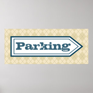 Poster de Sinal de Estacionamento