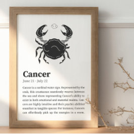 poster de Sinal Zodiac cancer