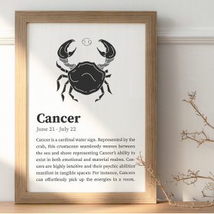 poster de Sinal Zodiac cancer