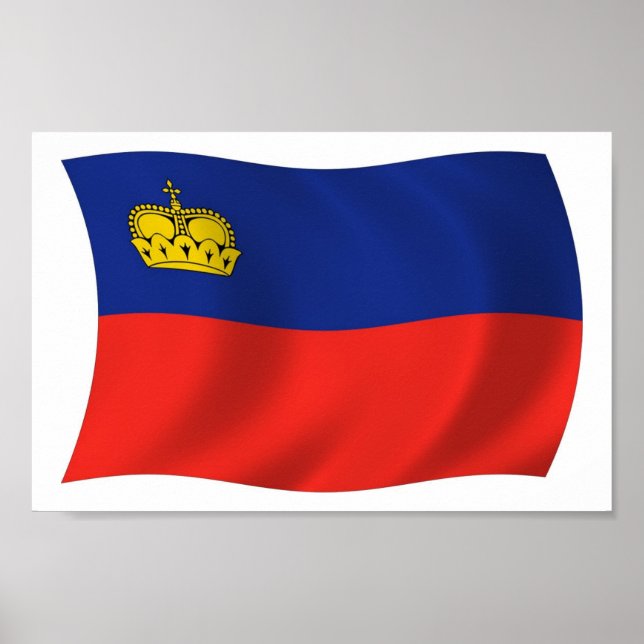 Poster de Sinalizador de Liechtenstein (Frente)