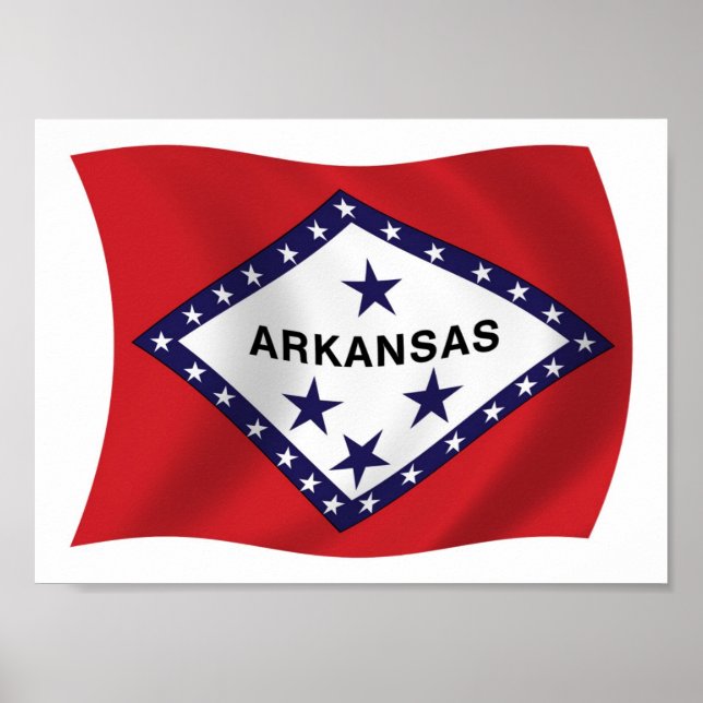 Poster de Sinalizador do Arkansas (Frente)