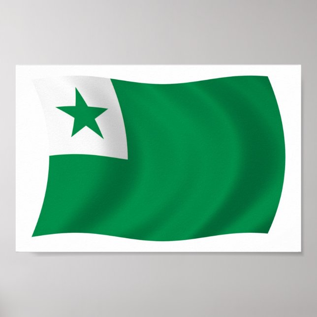 Poster de Sinalizador Esperanto (Frente)