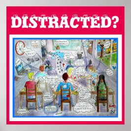 POSTER de Sintomas ADHD: "Distraído"
