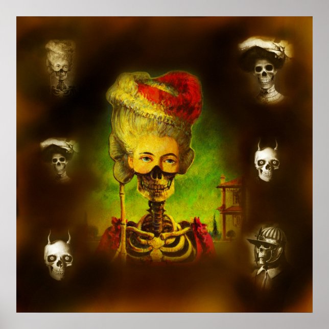 Poster de Skeletons de Horror Gótico (Frente)