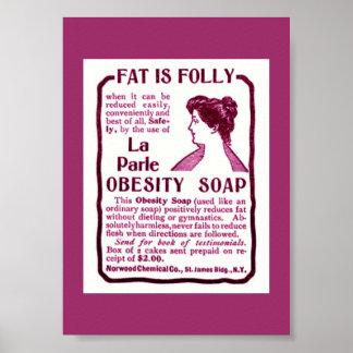 Poster de SOAP de OBESITY SOAP de perda de peso de