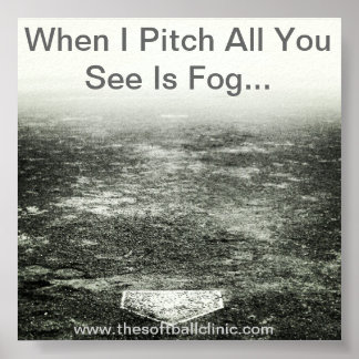 Poster de Softball de Aproximação. Arranjo