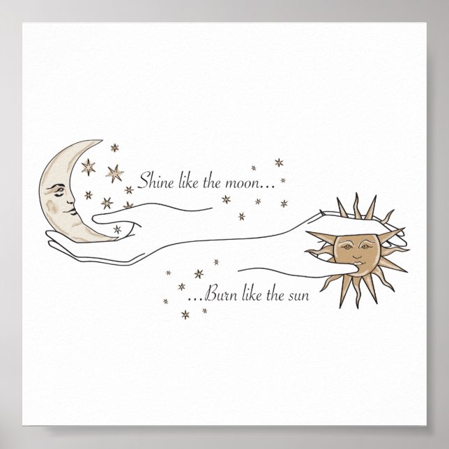 Poster de Sol e Lua (Frente)