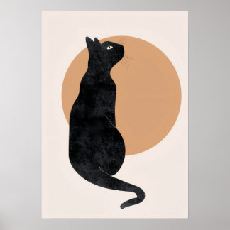 Poster de Sol Negro e Amarelo