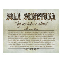 poster de "SOLA SCRIPTURA" 14x11 (Arquivamento, Ma