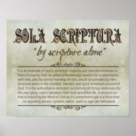 poster de "SOLA SCRIPTURA" 14x11 (Arquivamento, Ma