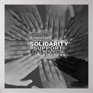 Poster de solidariedade