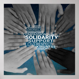 Poster de solidariedade