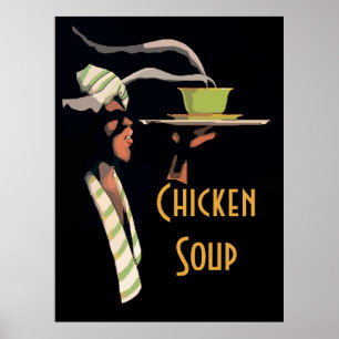 Poster de sopa de cozinha